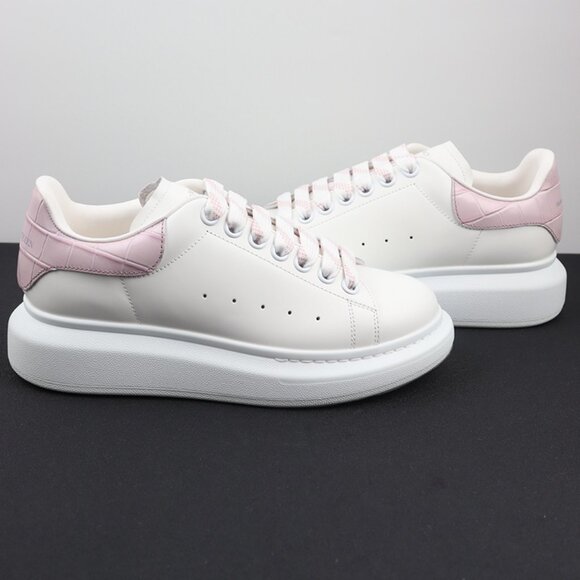 Alexander McQueen Women's Leather Sneakers - Picture 1 of 8